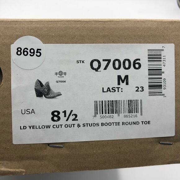 Circle G by Corral Womens Cut Out & Studs Ankle Booties Multicolor Size 8.5 M - Picture 9 of 9